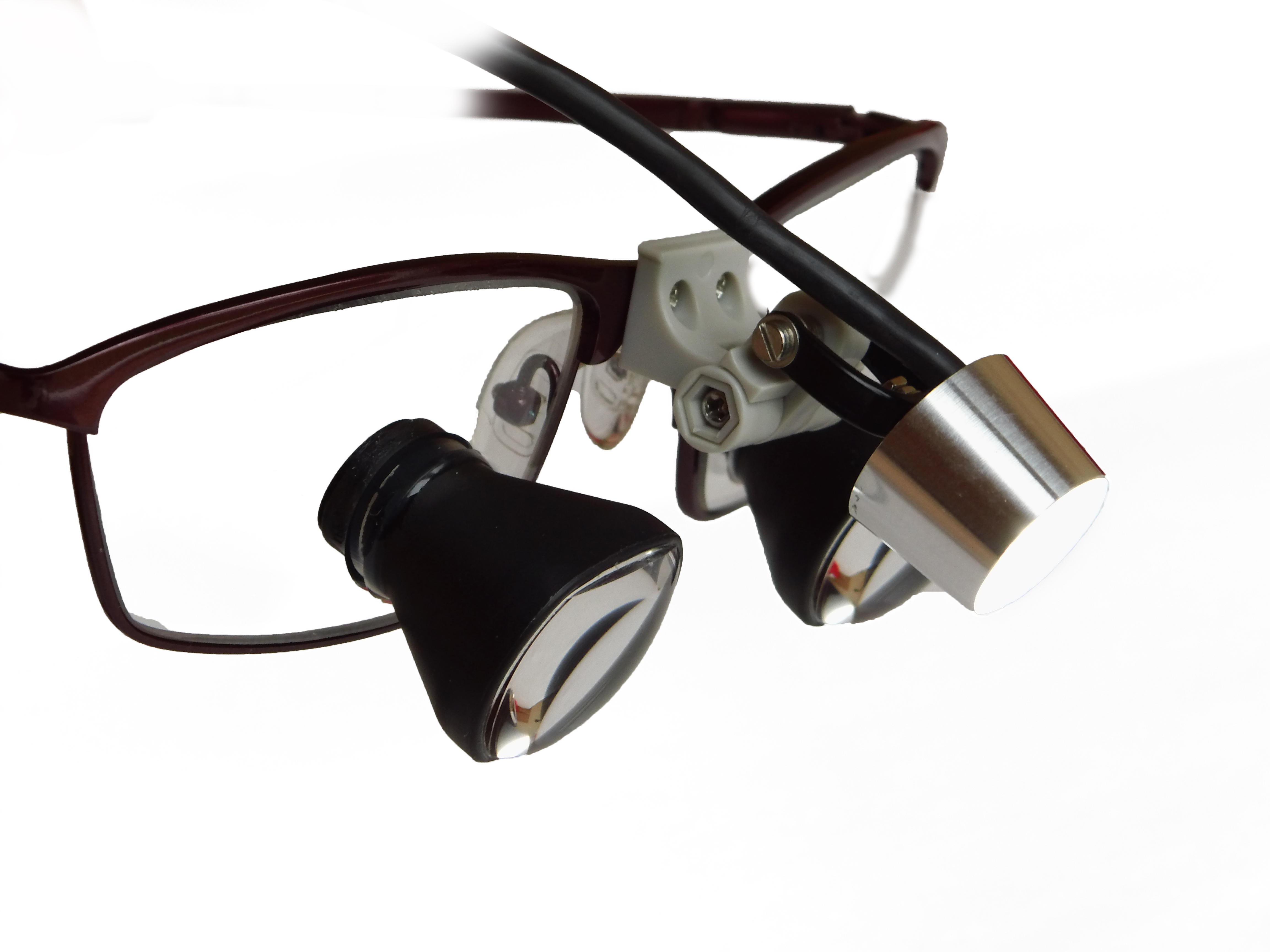 Own Orascoptic loupe glasses with PowerLight lite Clip Sporty / Orascoptic